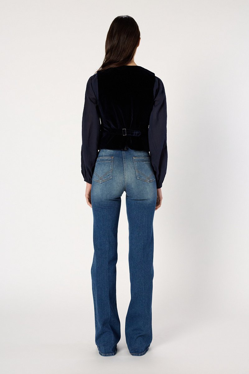 NAIS - Костюмный жилет из бархатной ткани