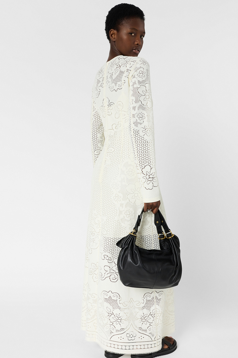 RIYANE - Белое кружевное платье в длине макси