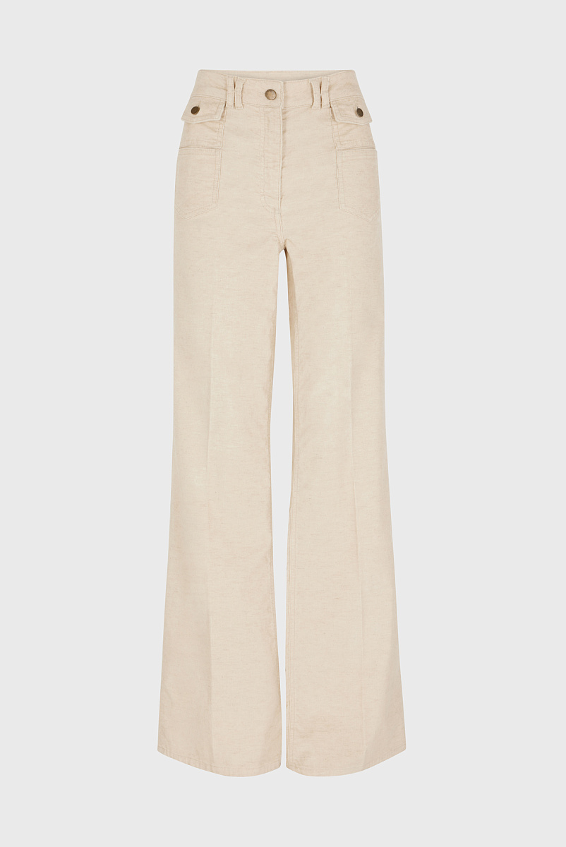 ANNA - Расклешенные джинсы из тонкого вельвета