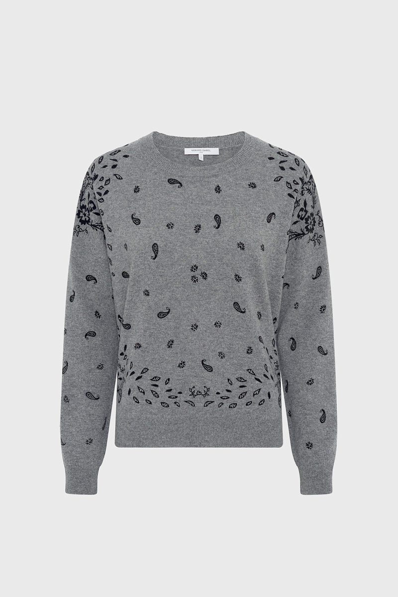 ELIETTE - Джемпер из 100% кашемира с принтом