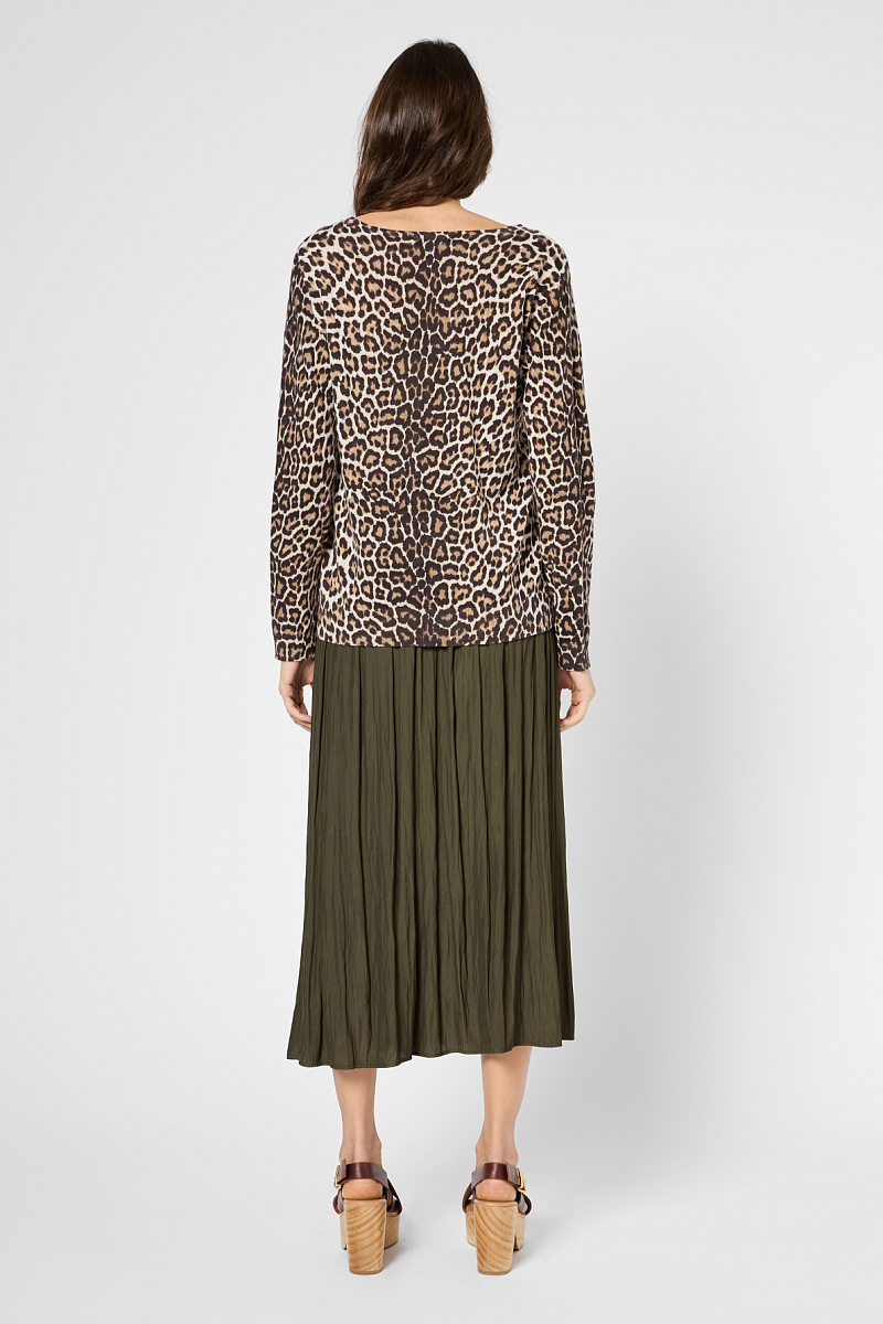 JAZIA - Пуловер с леопардовым принтом