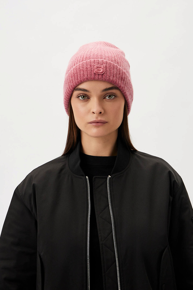 FIONA - Кашемировая бини в рубчик из кашемира