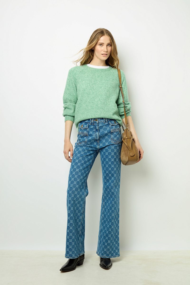 JESABEL - Пуловер с эффектом "меланж"