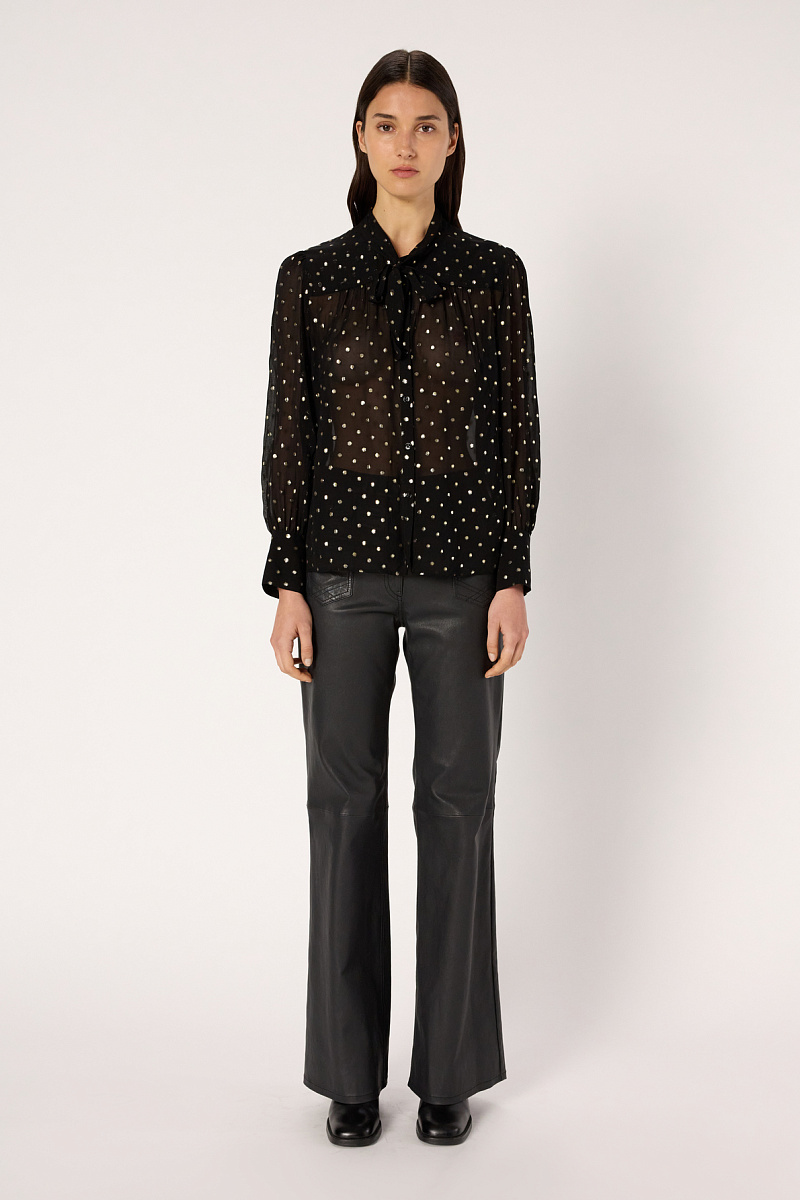 ANDREE - Струящаяся блуза в горошек