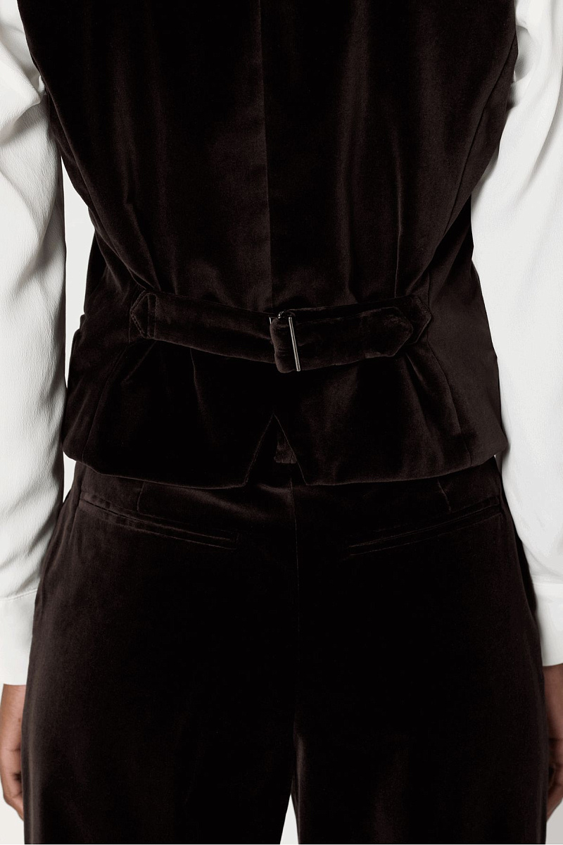 NAIS - Костюмный жилет из бархатной ткани