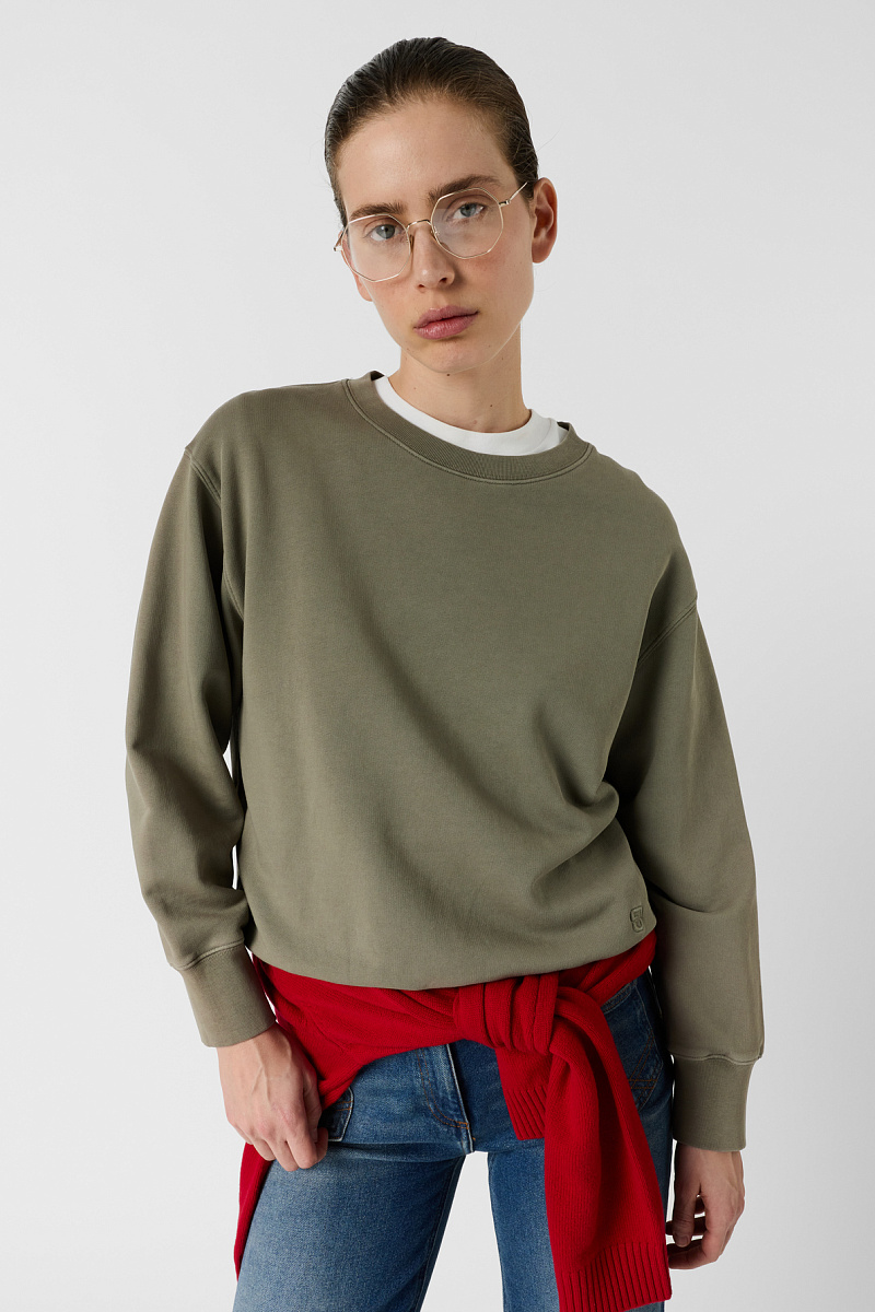 MISHA - Толстовка из хлопка в цвете хаки