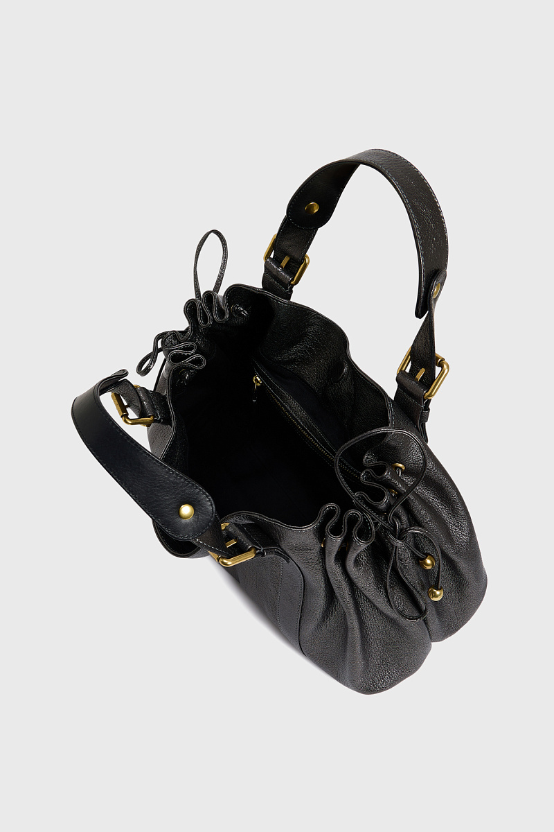 24H - Сумка в руку с эффектом металлик