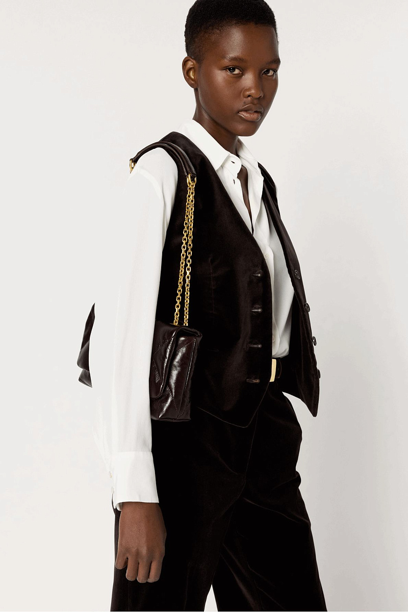 NAIS - Костюмный жилет из бархатной ткани