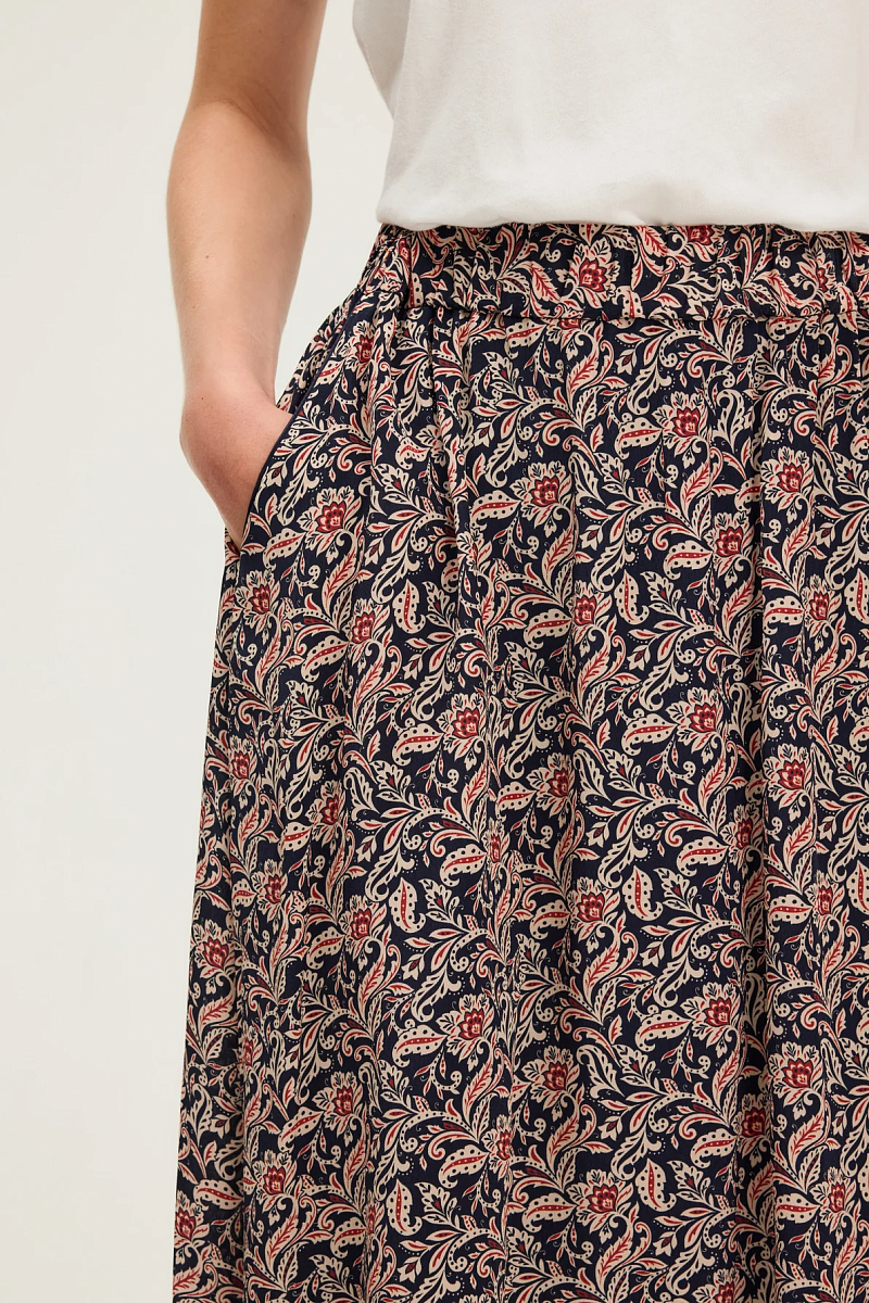 BIJOU - Юбка-миди с растительным принтом