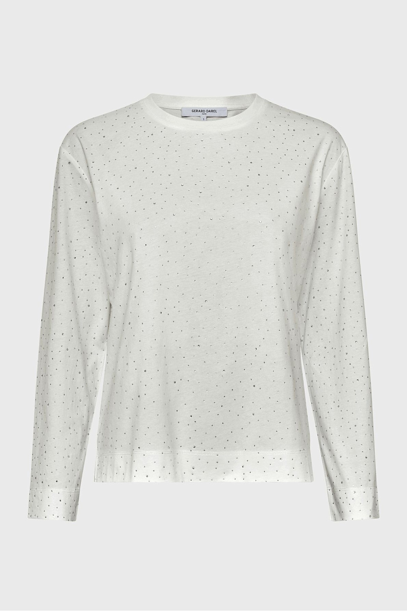 HERMINE - Лонгслив со стразами