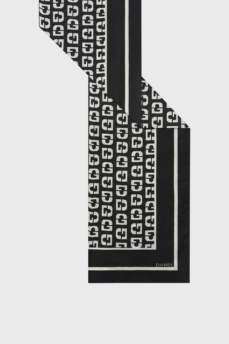 RIA - Шарф из шелка с монограммой