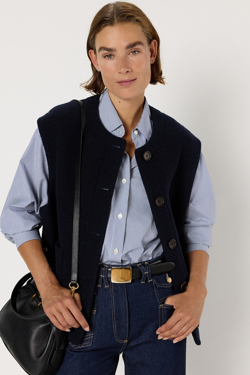 NOLWENN - Жилет из шерсти букле