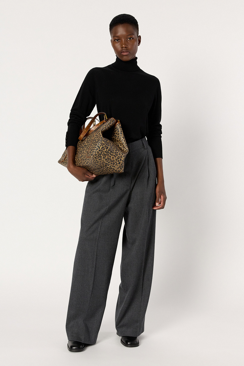 CYRIELLE - Однотонные широкие брюки