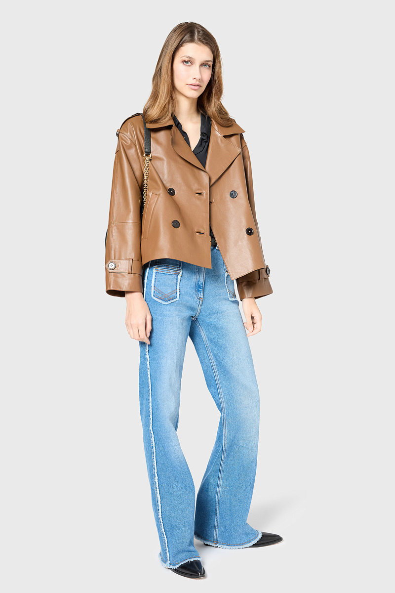 RACHEL - Двубортная кожаная куртка