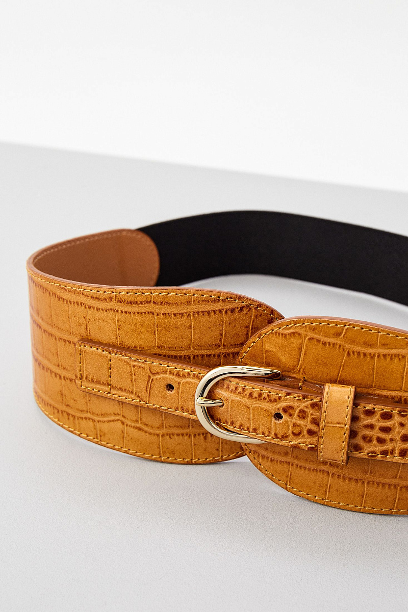 OLYMPE - Широкий кожаный ремень