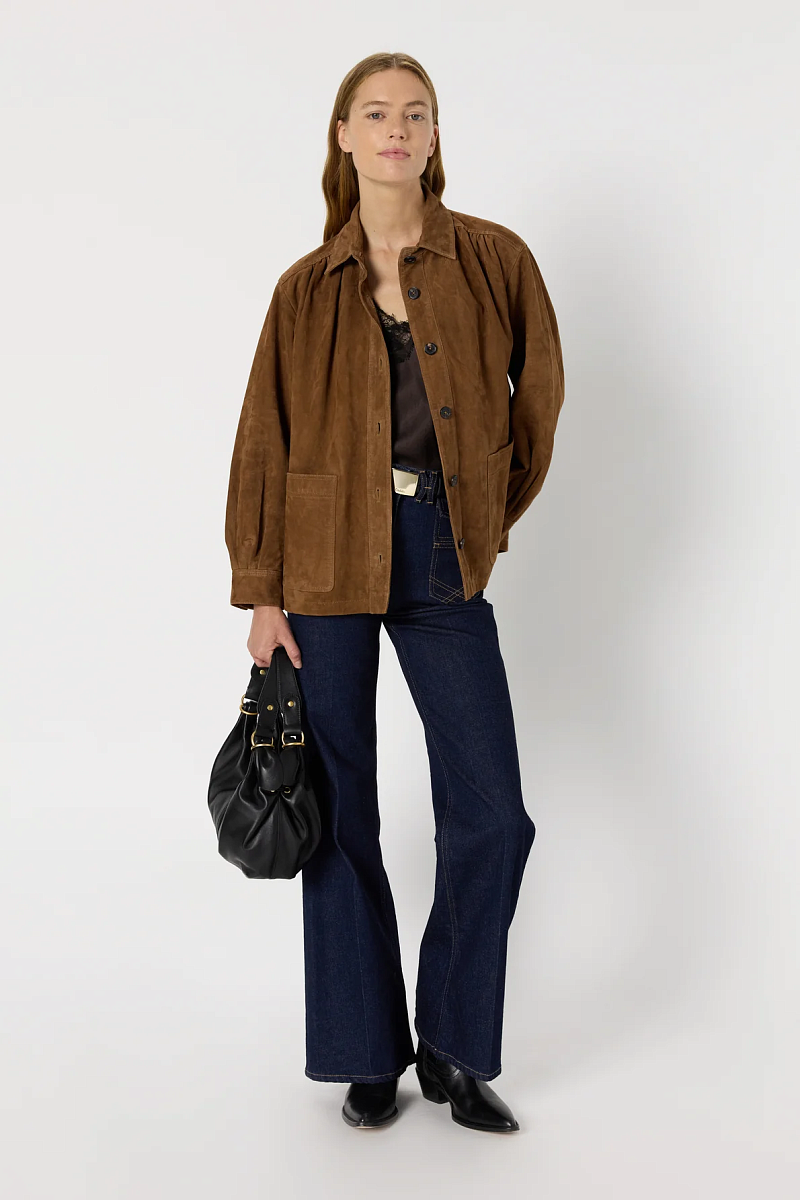 NOMELIE - Верхняя рубашка из бархатистой кожи