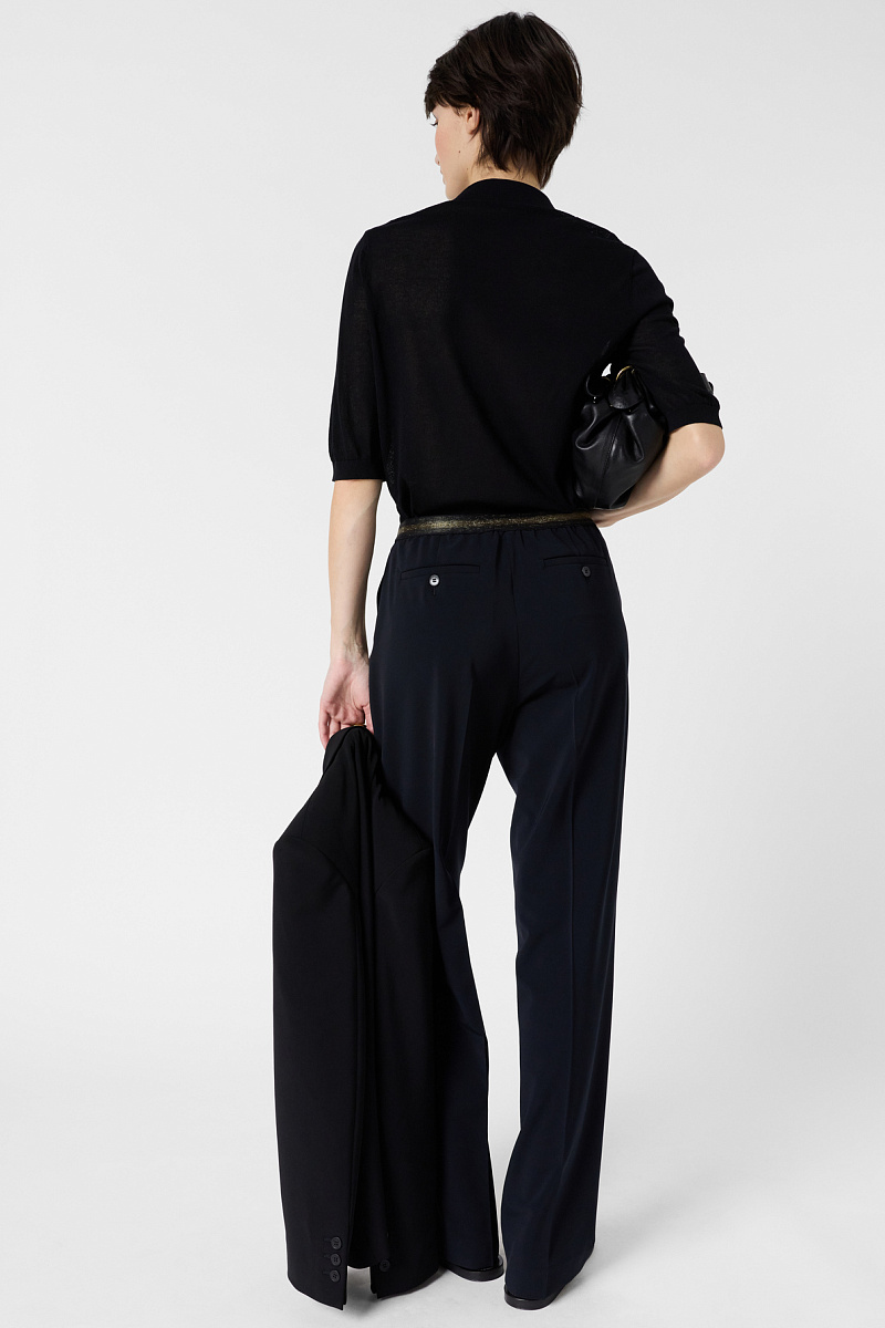 ALYCIA - Черные прямые брюки с эластичным поясом