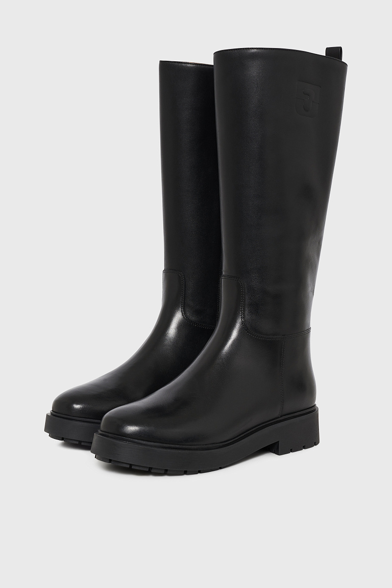 ELEA - Кожаные сапоги на рифленой подошве