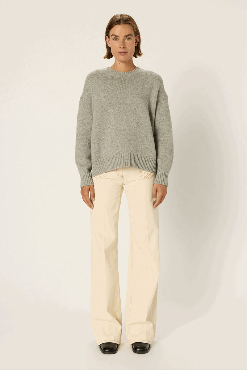 ELYNE - Свободный джемпер из шерсти и люрекса