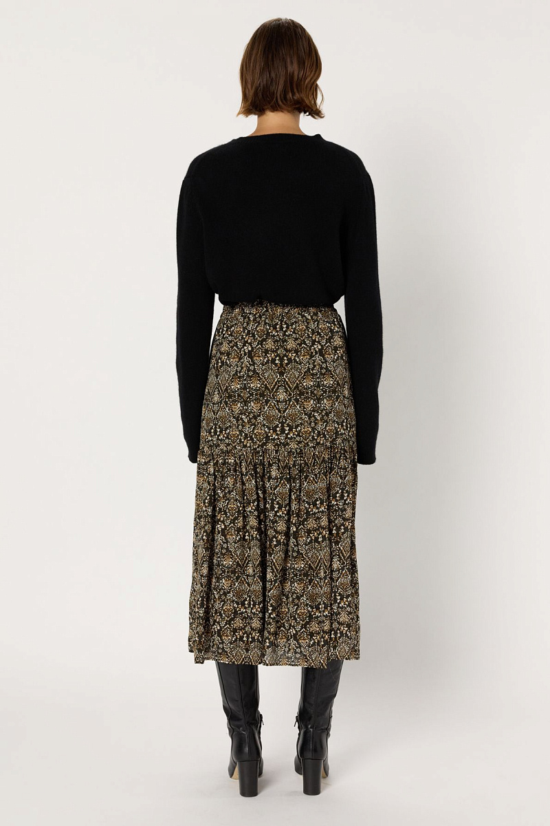 BILLIE - Юбка-миди с растительным принтом