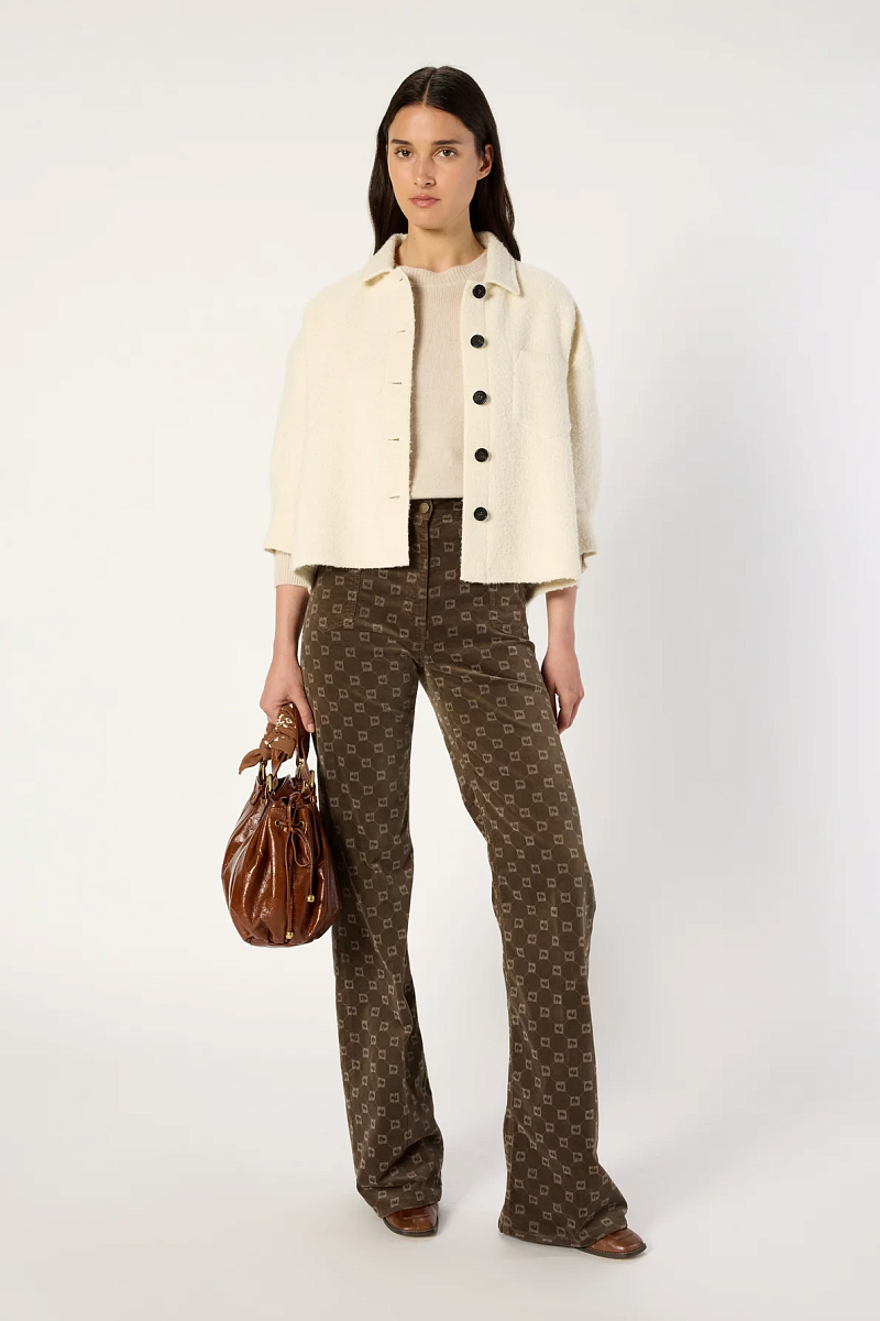 NINON - Однотонный твидовый жакет