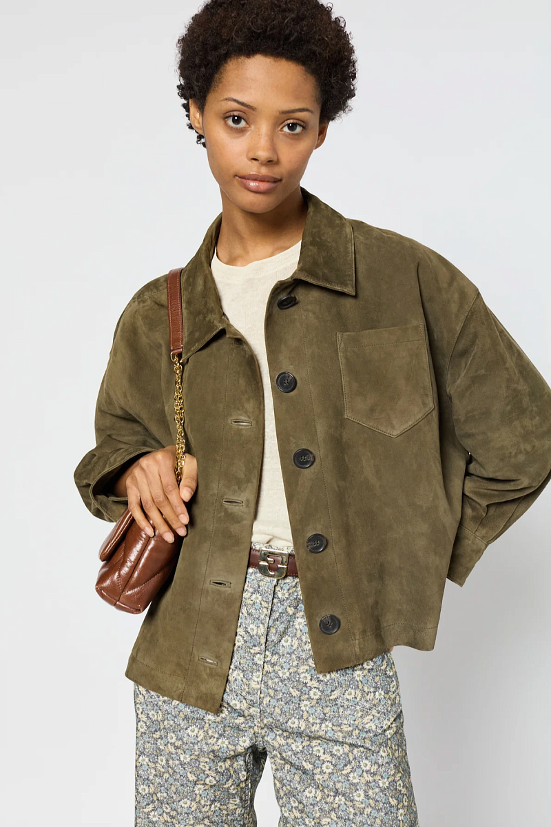 ROSE - Укороченная куртка из замши