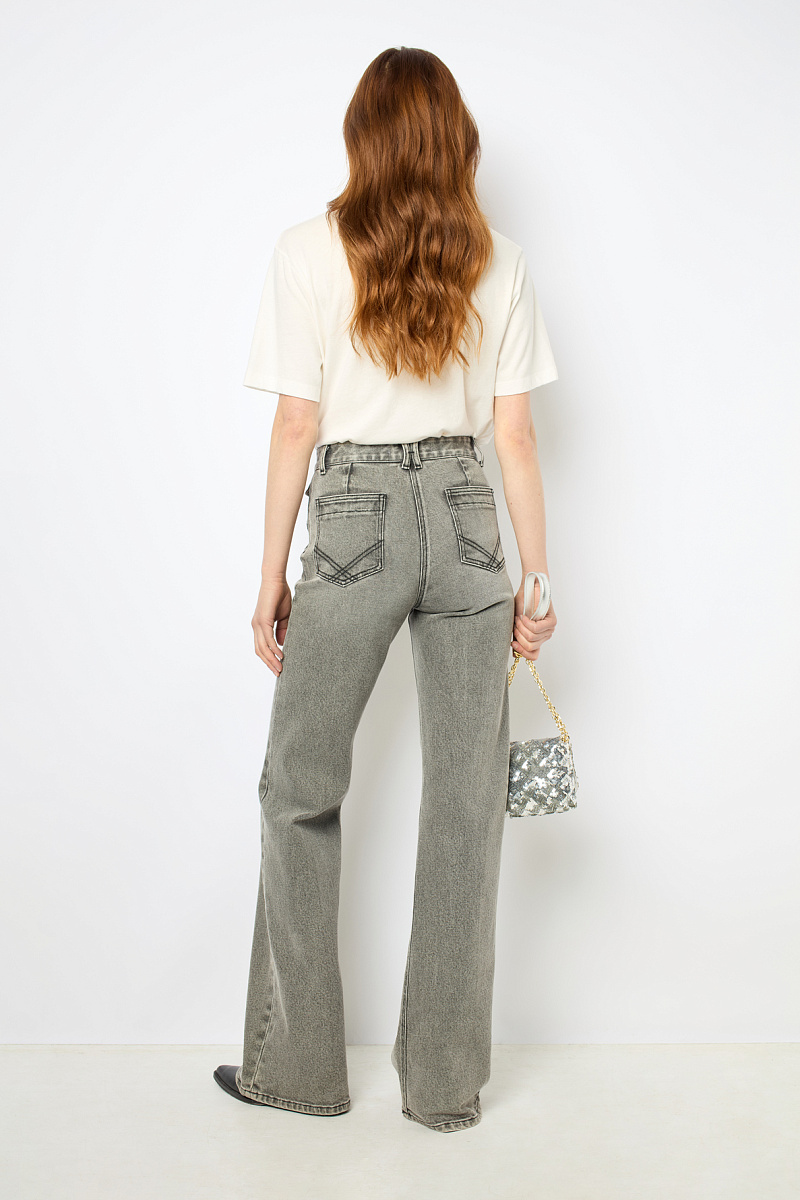 AZEL - Футболка с надписью "Smile" со стразами