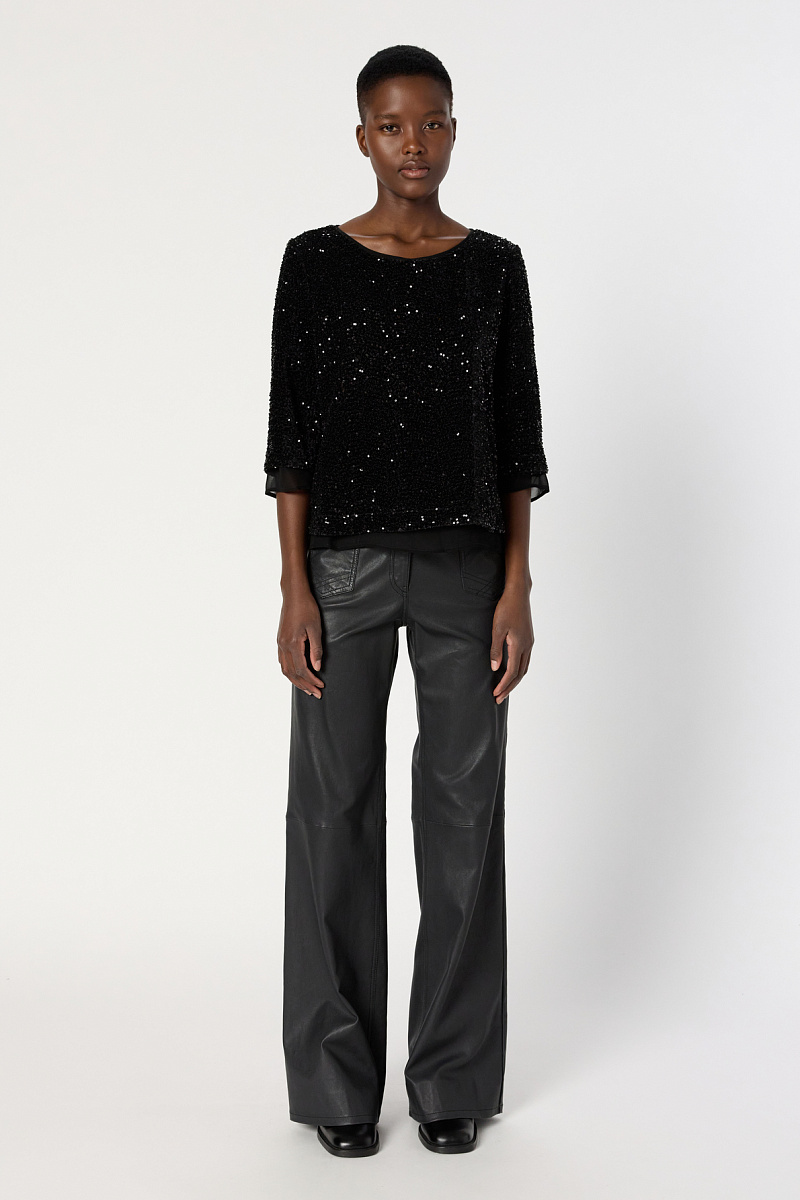 ALIENOR - Блуза с пайетками