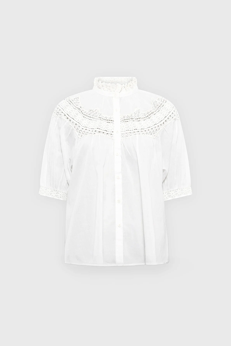 UMBER - Кружевная блуза из 100% хлопка