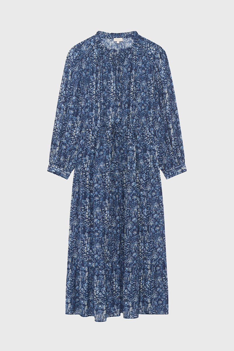 LIAN - Длинное платье с растительным принтом