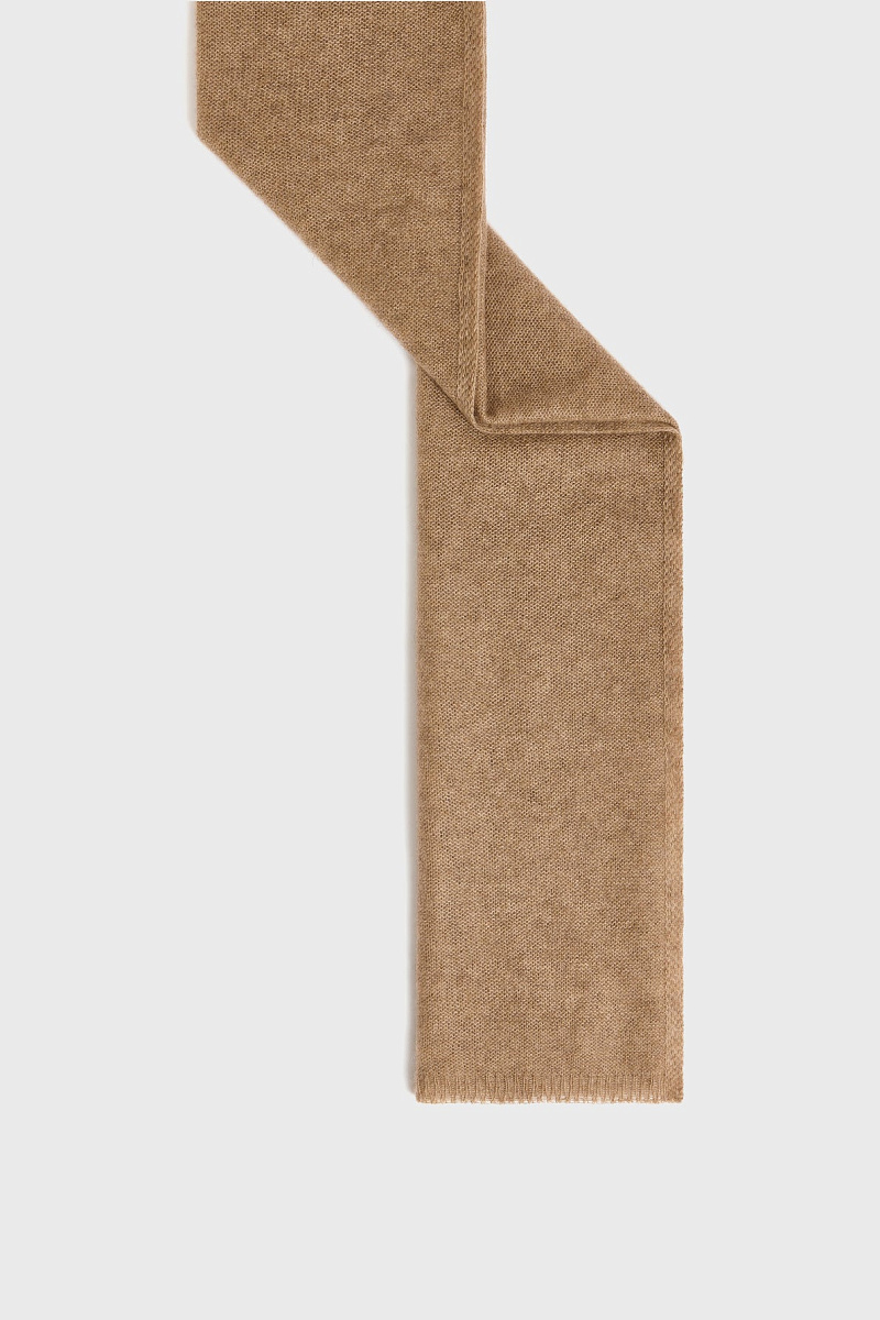 DELPHINE - Бежевый шарф из кашемира