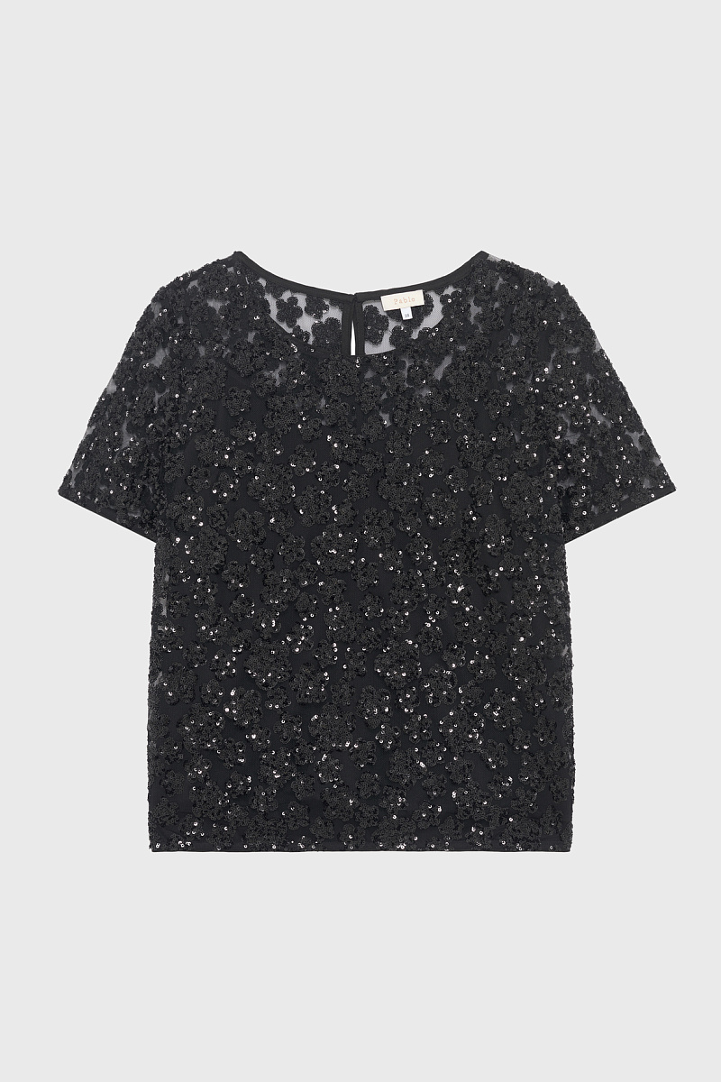 ALVY - Блуза с пайетками в виде цветов