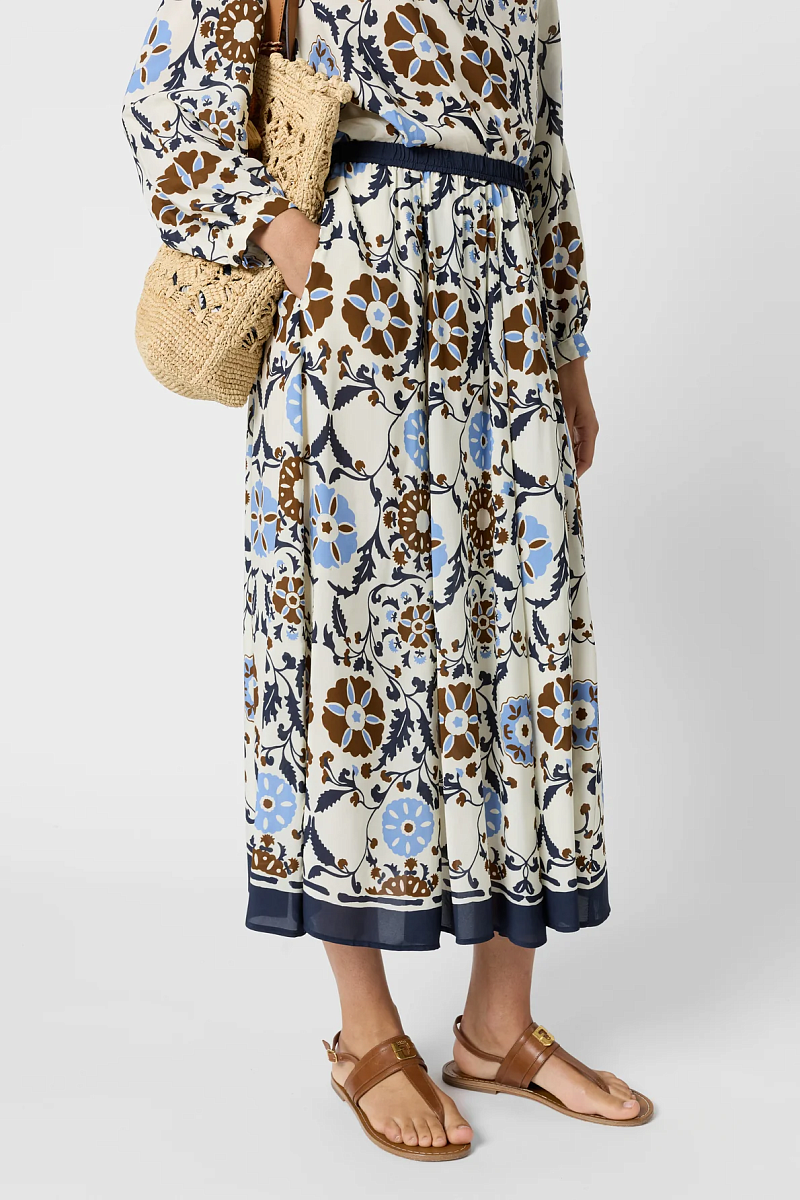 JONIA - Длинная юбка с растительным принтом