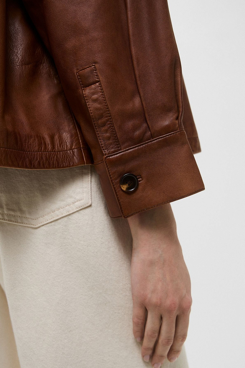 ROSALIE - Кожаная куртка оверсайз