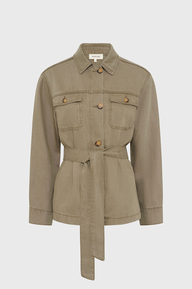 TALITHA - Куртка из лиоцелла и льна в стиле сафари