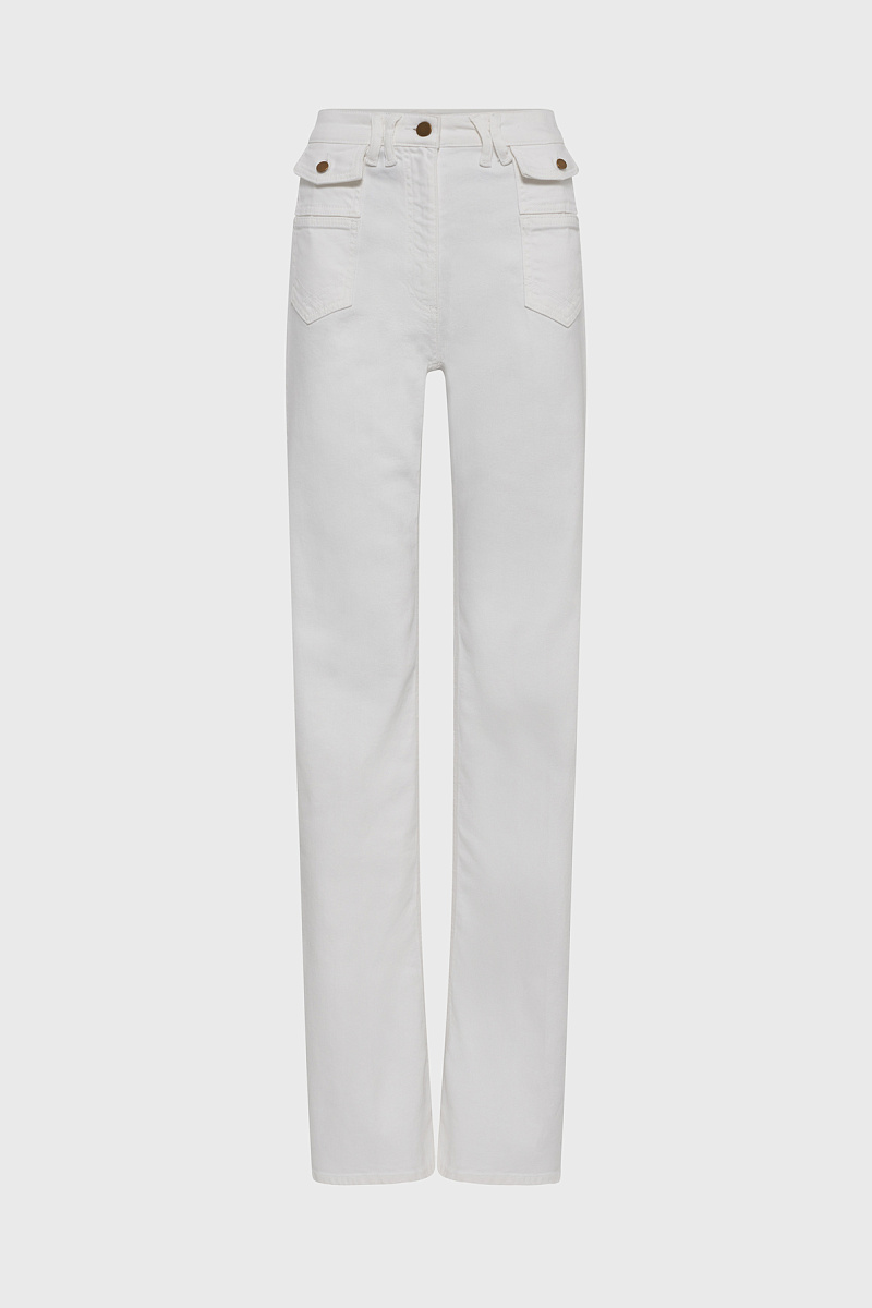 ANNA - Расклешенные белые джинсы
