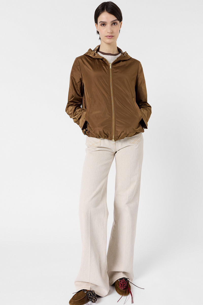 JULINE - Двусторонняя бежевая куртка с монограммой