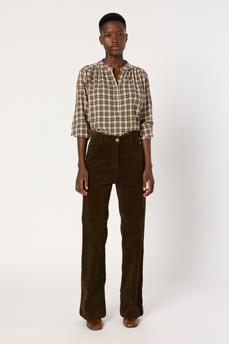 CHANTAL - Расклешенные вельветовые брюки