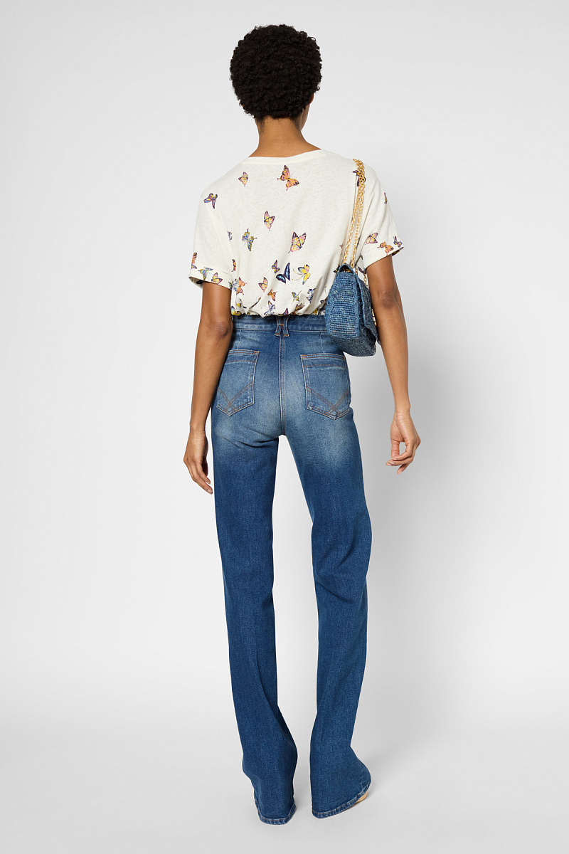 GIUSI - Футболка с принтом в виде бабочек