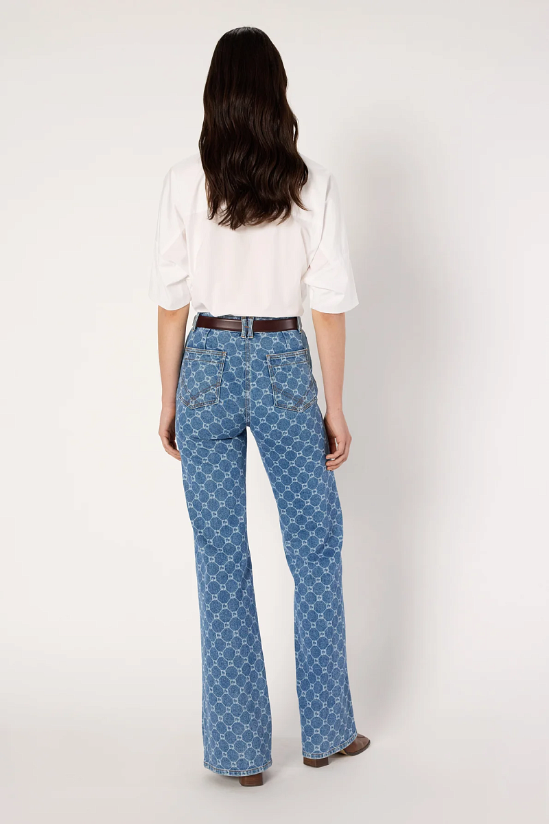 ANNA - Расклешенные джинсы с монограммой