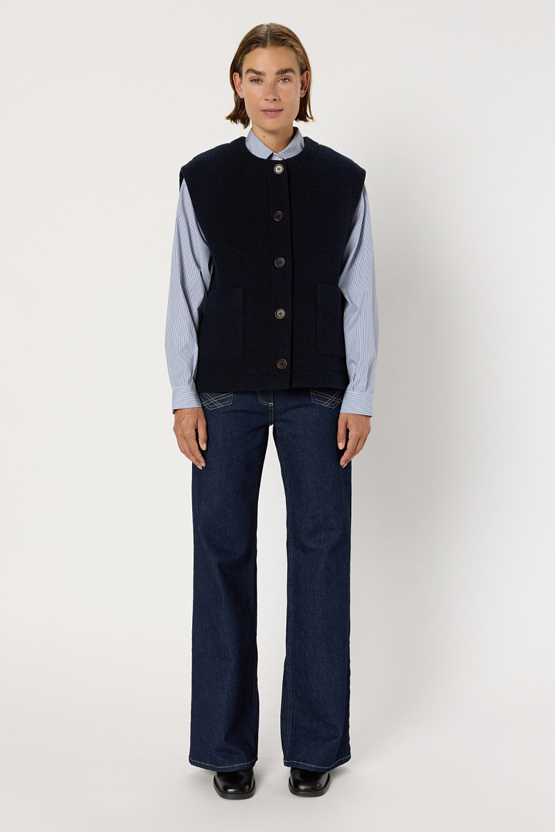 NOLWENN - Жилет из шерсти букле