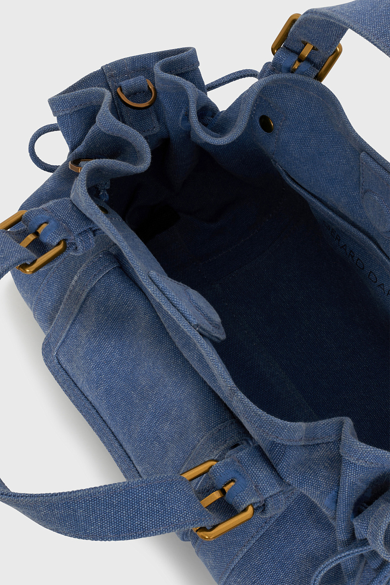 18H - Синяя холщовая сумка