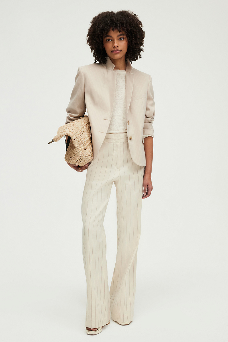 JARRY - Расклешенные брюки в золотую полоску