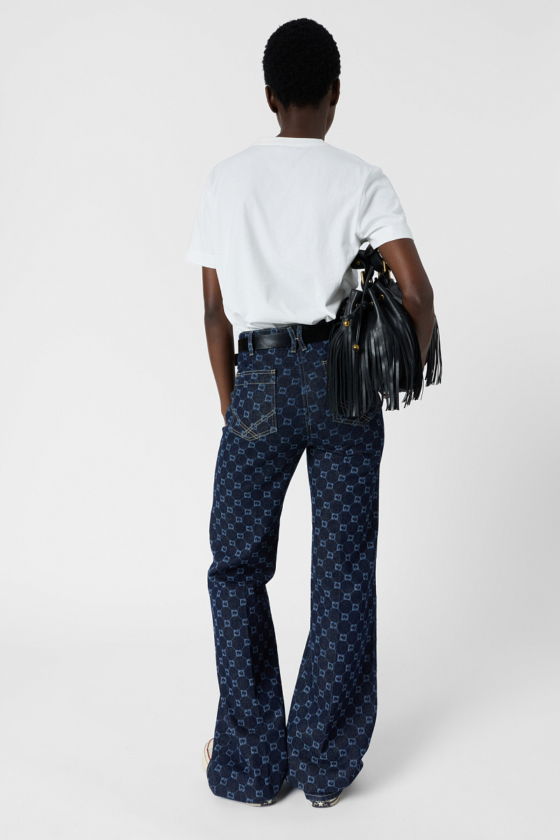 MELVINE - Белая футболка с вышитым карманом