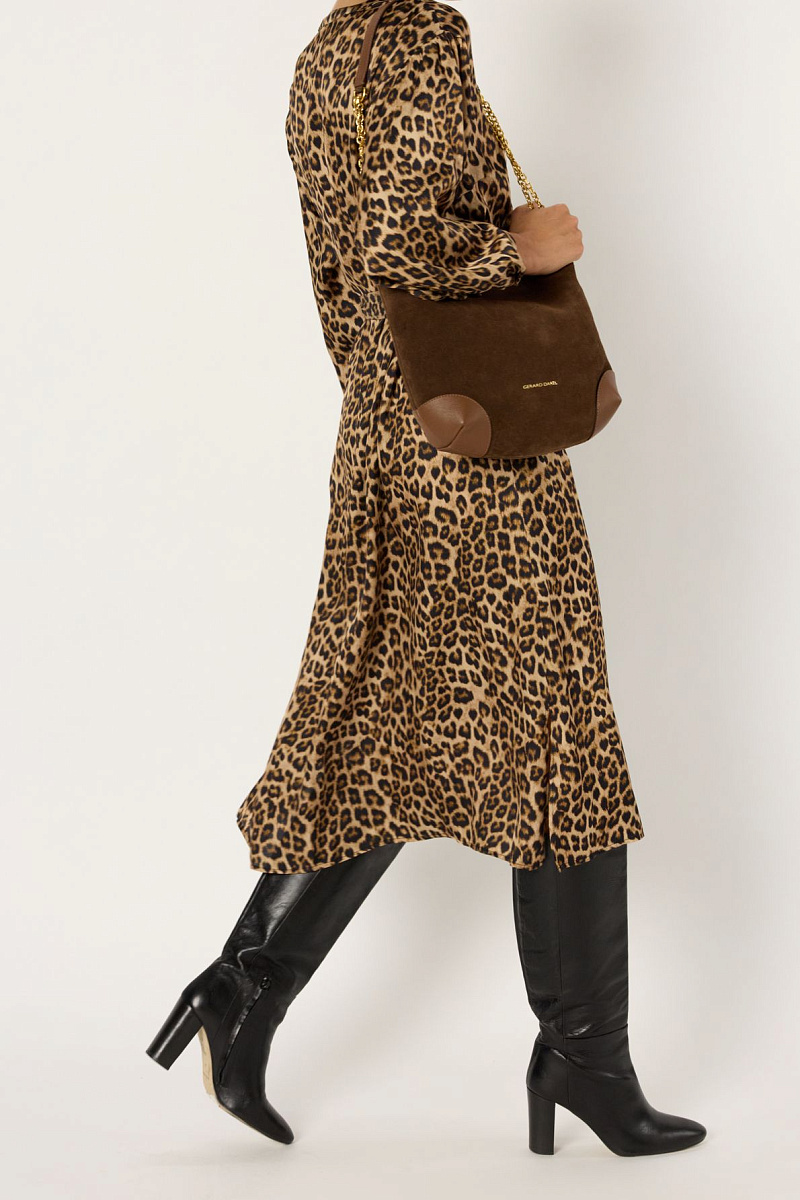 LILOUX - Платье из 100% вискозы с леопардовым принтом