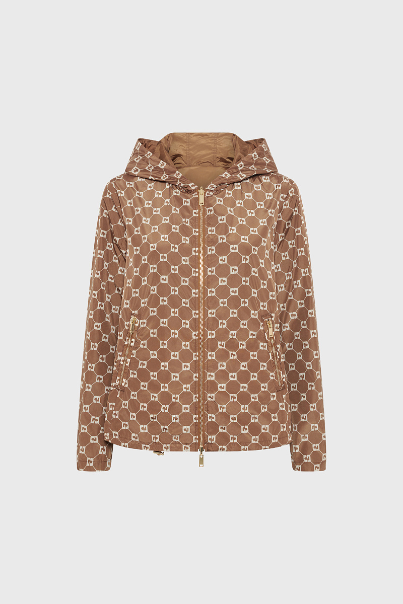 JULINE - Двусторонняя бежевая куртка с монограммой
