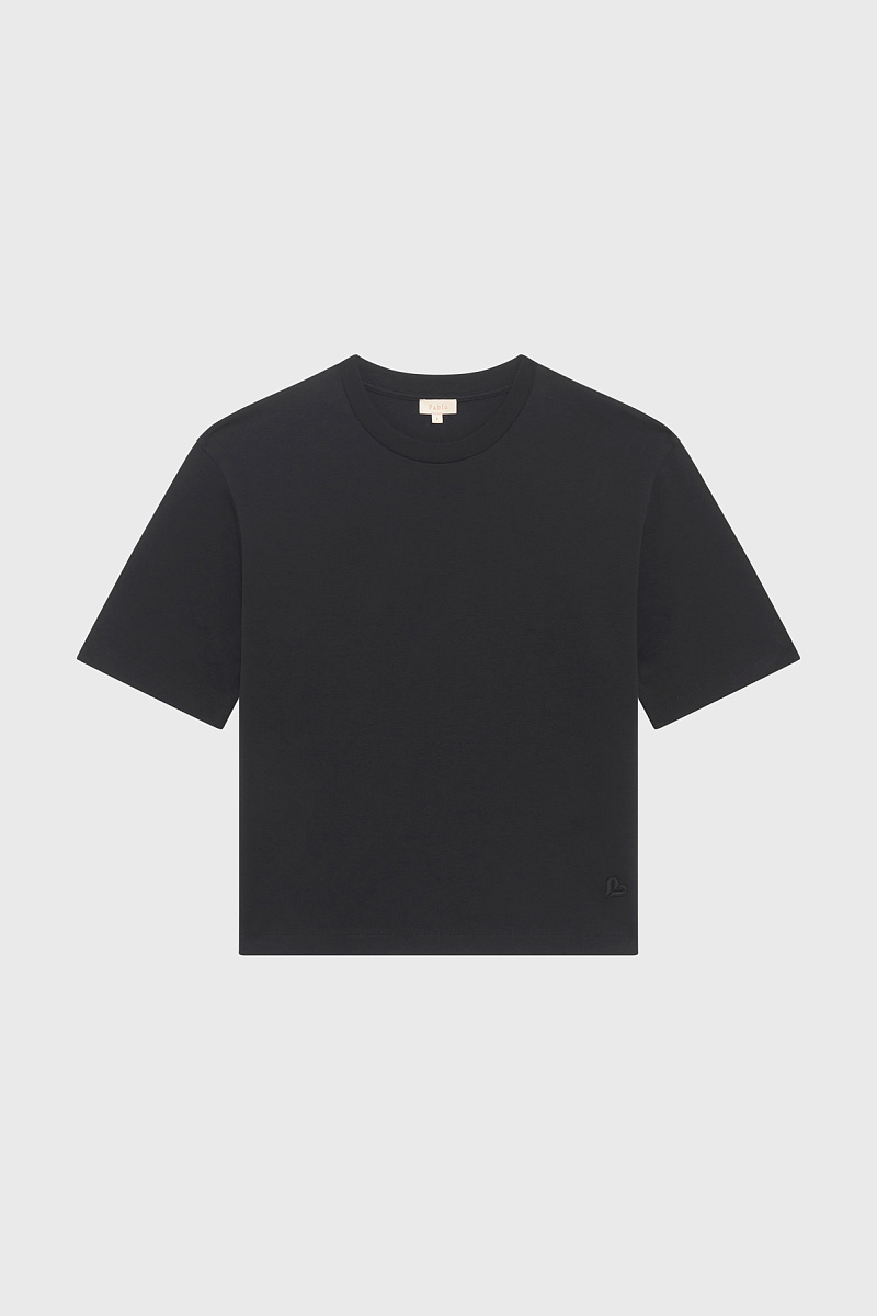 HEVA - Футболка из 100% хлопка с круглым вырезом