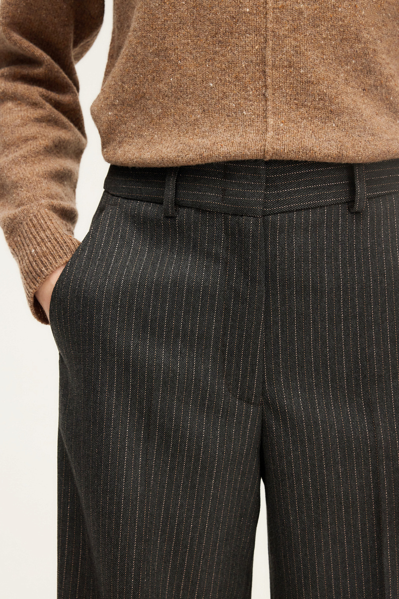 CLEM - Широкие брюки в тонкую полоску