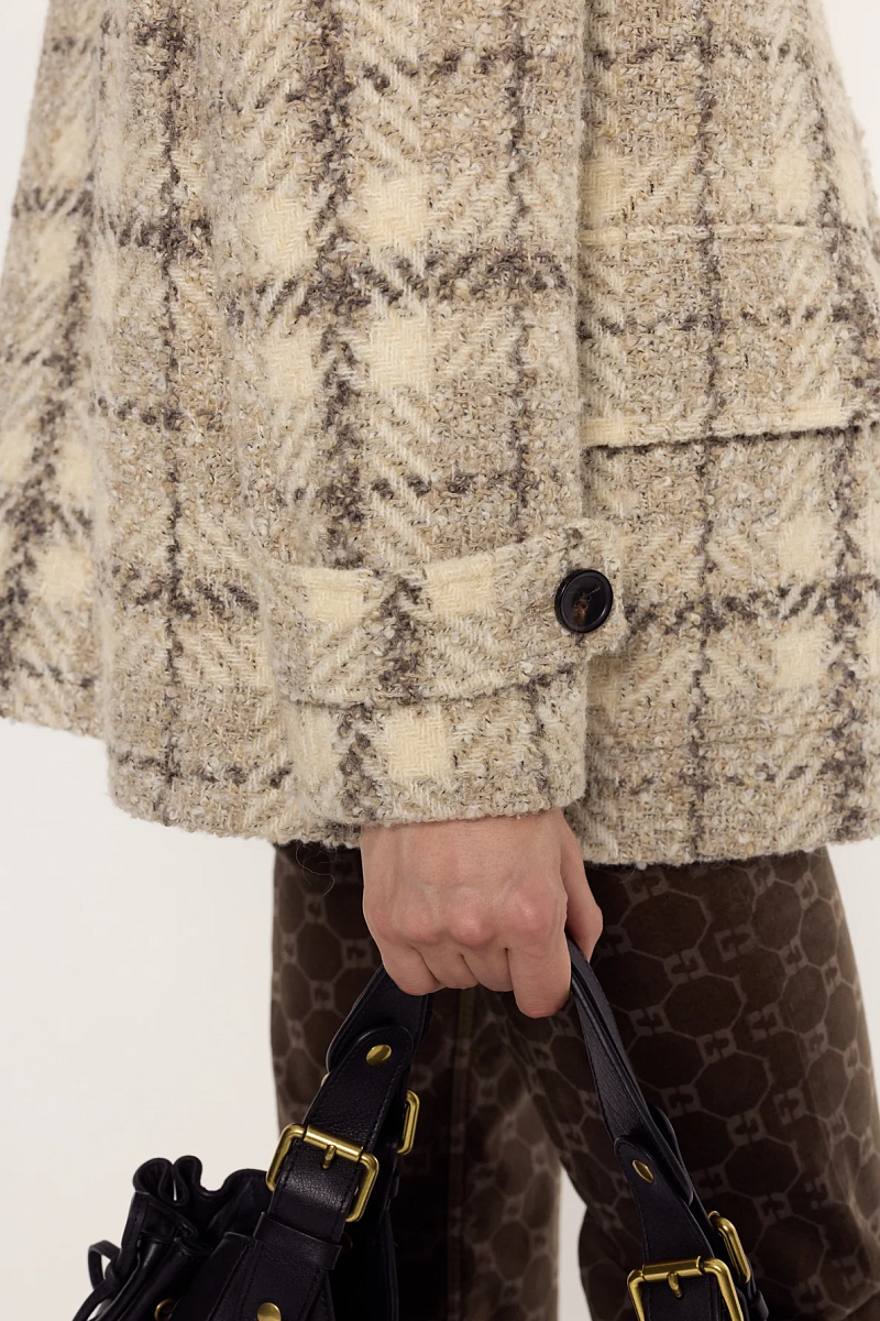 MANUELA - Полупальто в клетку