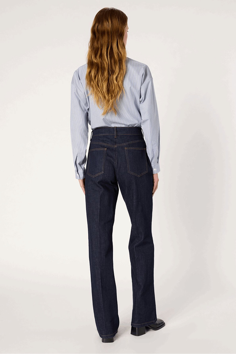 CLEMA - Прямые джинсы с золотистыми пуговицами